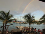 Leverick Bay with Rainbow